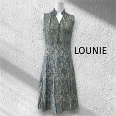 LOUNIE ルーニィ　ノースリーブワンピース　幾何学模様のサムネイル