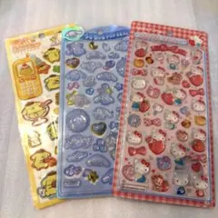 BONBON DROPなど 立体シール 3点セット