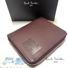 新品✨ポールスミス✨二つ折り財布✨ラウンドファスナー✨ボルドー✨ブラウン✨未使用
