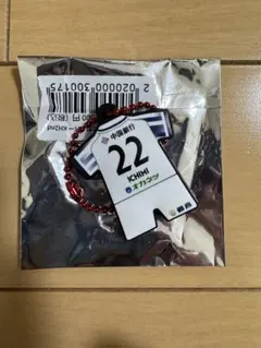 22 一美 和成　ファジアーノ岡山 ユニフォーム型 ラバーキーホルダー