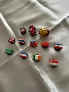 クロックス　ジビッツ　12個セット　国旗等