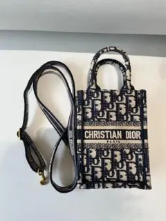 Chri⭐️stian~ Di~orショルダーバッグ ネイビー/ベージュ~~~