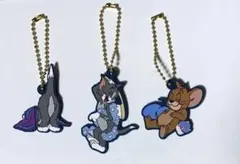 トムとジェリー　一番くじ　ラバーチャーム　キーホルダー　3個セット　まとめ売り