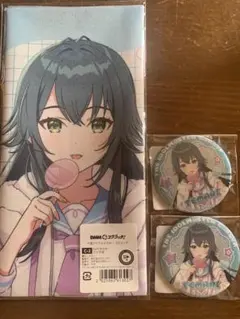 学園アイドルマスター DMMスクラッチ 布ポスター 缶バッチ 月村手毬