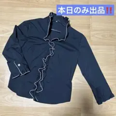 ルイシャンタン　ワールド　おしゃれブラウス　黒　サイズ40のサムネイル