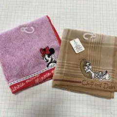 【２点セット】ディズニー　タオルハンカチ