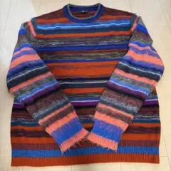 PS Paul Smith マルチボーダー ニット セーター Lのサムネイル