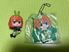 五等分の花嫁　四葉の充電器の線につけるマスコットとアクリルキーホルダーのセット