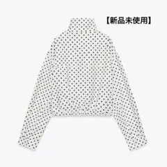 ZARA ドット柄パフジャケット 水玉 L - メルカリ