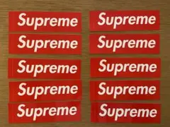 supreme ボックスロゴステッカー 10枚