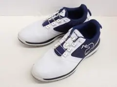 アンダーアーマー ゴルフシューズ GOLF ホワイト ネイビー 30cm メンズ