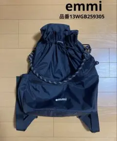 未使用 emmi エミ 撥水 ロゴマルチバックパック 3way 黒very掲載のサムネイル