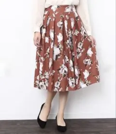 ロペピクニック 花柄フレアスカート