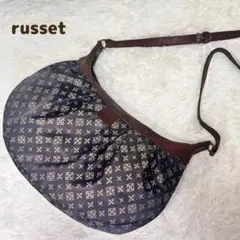 russet ラシット モノグラム ショルダーバッグ 三日月型 ナイロン×レザーのサムネイル