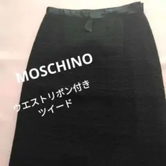 MOSCHINO CHEAPANDCHIC ブラックツイードスカートのサムネイル