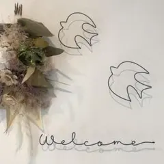 【Welcomeセット】ワイヤーレタリング ワイヤーアート ウォールデコ 壁飾り