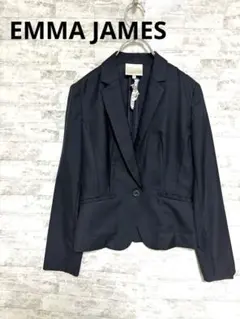[EMMA JAMES]黒色 シングルボタンジャケット サイズ9 サイズM相当