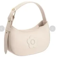 マリークワント ハーフムーンデイジーパッチ ミニトート　ワンショルダー