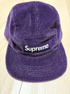 Supreme パープル コーデュロイキャップ