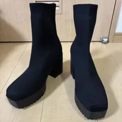 EVOL厚底ショートブーツ24.5センチ