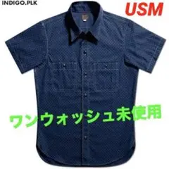 デラックスウエア PATTERNED INDIGO SHIRT