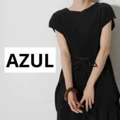 即日発送♡美品　AZUL アズール　プリーツ　ブラック　カットソー　トップスM