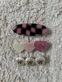 韓国アクセサリー　ヘアピン　3本セット