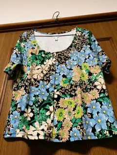 H &M花柄カットソーカーディガン