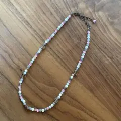 カラフルビーズ ネックレス 調整可能