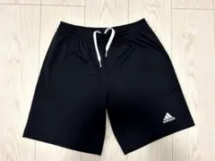 adidas 黒ハーフパンツ160 サッカーハーフパンツ　ショートパンツ美品
