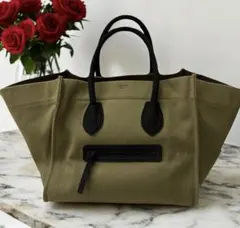 【超希少】セリーヌ ラゲージ ファントム キャンバストート 人気 即完売 大容量