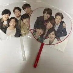 this is ARASHI 5×20 嵐 ミニうちわ 集合