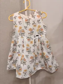 【美品】petit main 花柄ノースリーブワンピース