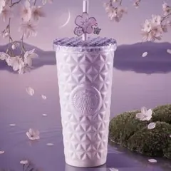 てゆこ様花柄クリスタルタンブラー 中国スターバックス ガラスグラス 