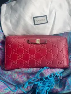 GUCCI 長財布 キャンディ307997・534563 ピンク（使用美品） - メルカリ
