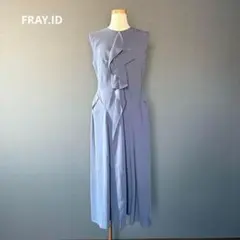 【新品未使用♡】FRAY.ID ロングワンピース フロントフリル ノースリーブ