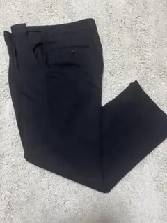 【GOBERMO basic/】メンズパンツ　スラックス　アジャスター付き　黒