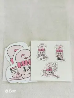 エスターバニー パールリボン ステッカー３枚セットA