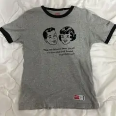 シュウィン プリント Tシャツ グレー