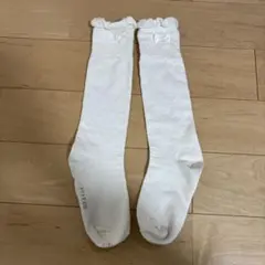 any fam 19-21cm ホワイトリボン付きロングソックス