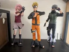 NARUTO フィギュア 3体セット サクラ ナルト カカシ　一部リペイントのサムネイル