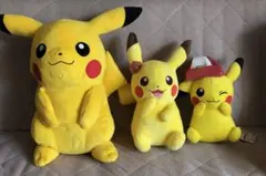 ピカチュウ　ぬいぐるみ　3点セット