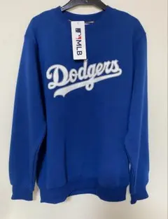 新品】MLB ドジャース　 トレーナー　スウェット　裏起毛　ワッペンロゴ　Ｌ