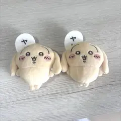 ちいかわ　うさぎだらけくじ　E賞　ぬいぐるみバッチ　ヤハ　2点セット