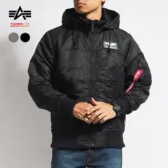 Alpha Industries リブジャケットMA-1 黒 ブラック