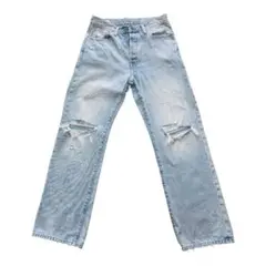 GAP '90s LOOSE ダメージ加工 デニムパンツ ボタンフライ　w31のサムネイル