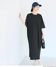 coca ライトエンボスワイドシルエットワンピース　新品