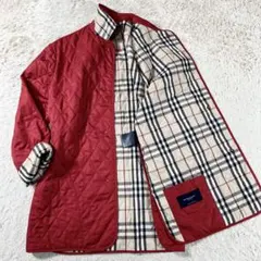 [超美品]バーバリー キルティングコート(赤ラベル)Lサイズ 超美品]バーバリー キルティングコート(赤ラベル)Lサイズ