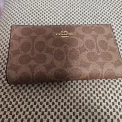 COACH モノグラム 長財布 ブラウン系
