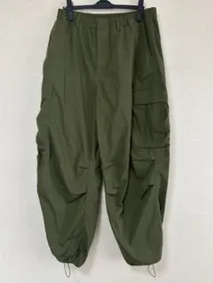 GU ワイドカーゴパンツ オリーブ Lサイズ